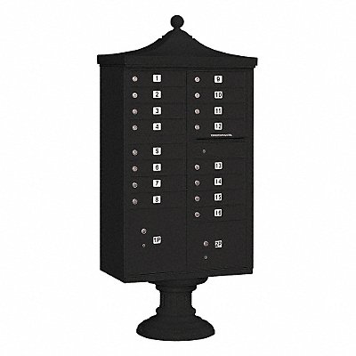 SALSBURY INDUSTRIES 3316RBLKU Regency CBU USPS Access 16 Doors Black