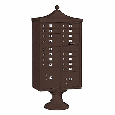 SALSBURY INDUSTRIES 3316RBRZU Regency CBU USPS Access 16 Doors Bronze