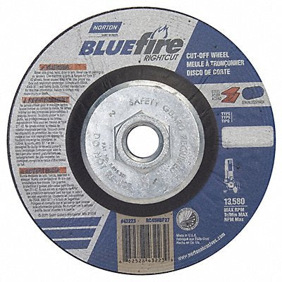NORTON 66252843223 Depressed Centre Cut Off Wheel 5/8 -11CN ThreadHle