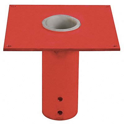 DAYTON 33N390 Mounting Base Flush Mount 2000 lb Red