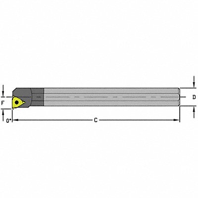 ULTRA-DEX USA E12SLSEL3 Thread Turning Toolholder E12S LSEL3