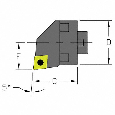 ULTRA-DEX USA MH20SCLCL3CFT Indexable Cutting Head CCMT 1.4700