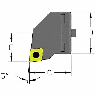 ULTRA-DEX USA SH24SCLCL4 Indexable Cutting Head CCMT 1.9680