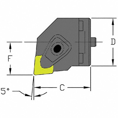 ULTRA-DEX USA SH20DCLNR4 Indexable Cutting Head CNMG 1.5750