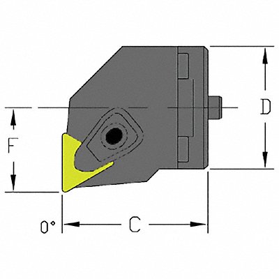 ULTRA-DEX USA SH24DTFNL3 Indexable Cutting Head TNMG 1.9680