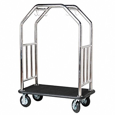HOSPITALITY 1 SOURCE ESSSBB8 Bellman Cart Steel 48inL x 27inW