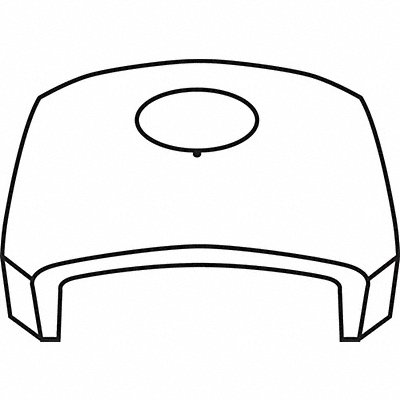 RUBBERMAID COMMERCIAL PRODUCTS FG3975M2SBLE Dome Top with Hole
