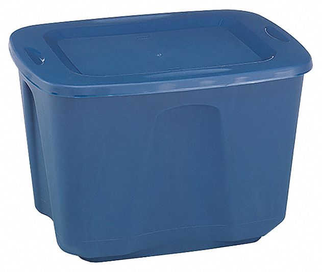 HOMZ 6618GRRB08 Storage Tote Blue Polypropylene