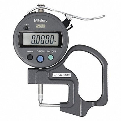 MITUTOYO 547561S Digital Thickness Gauge Acc +/-0.001 in