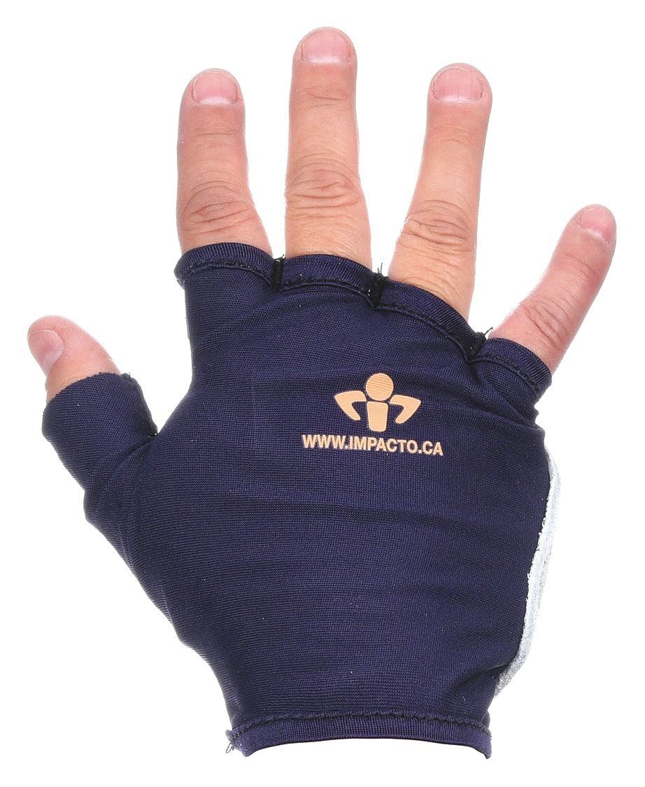 IMPACTO 50110110032 Impact Gloves M Bl/Gr SuedeLeather Right