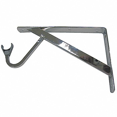GRAINGER 33TZ38 Shelf/Rod Bracket Steel 12-51/64 in L