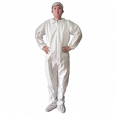 KEYSTONE CVLKG3XL Collared Coverall Open White 3XL PK25