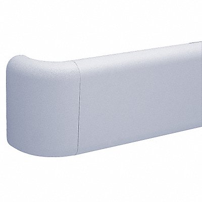 PAWLING CORP BR500P12210 Handrail Silver Grey 5-1/2 in.H 18.5 lb.