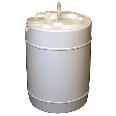 GRAINGER GBTH5RSCW Pail Polyethylene White Screw Cap
