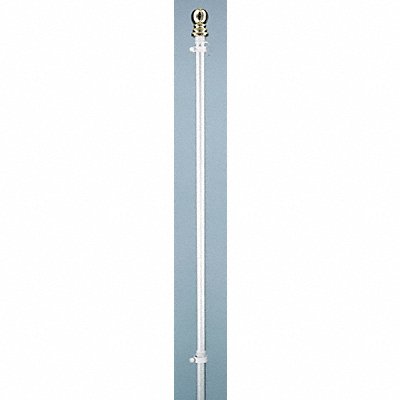 ANNIN FLAGMAKERS 1988 Flag Pole Hanging and Spnning White 5 ft