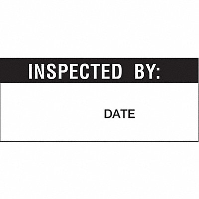 BRADY WO52VP Quality Inspectn Label 1-1/2 W PK70