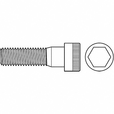 GRAINGER SCIA0370550USA050P Socket Head Cap Screw (SHCS) Steel 3/8 -16 5 1/2in L PK50