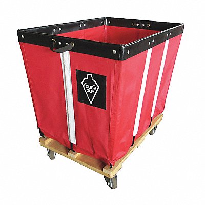 TOUGH GUY 33W326 Basket Truck 24 Bu. Cap. Red 54 in L