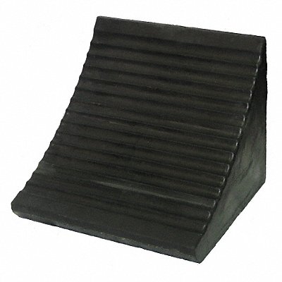 AME 15301 Wheel Chock 10 In H Rubber Black