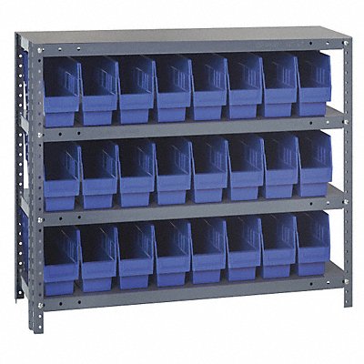 QUANTUM STORAGE SYSTEMS 1239SB801BL G7415 Bin Shelving 12inx39inx36in Blue
