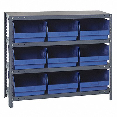 QUANTUM STORAGE SYSTEMS 1839SB810BL G7425 Bin Shelving 18inx39inx36in Blue