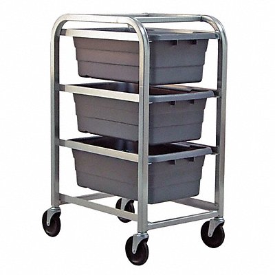 QUANTUM STORAGE SYSTEMS TR325168GY Cross Stack Tub Rack w/3 Tubs Grey