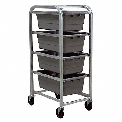 QUANTUM STORAGE SYSTEMS TR425168GY Cross Stack Tub Rack w/4 Tubs Grey