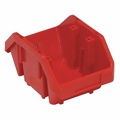 QUANTUM STORAGE SYSTEMS QP965RD Cross-Stacking Bin Red PP 5 in