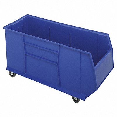 QUANTUM STORAGE SYSTEMS QRB176MOBBL G7021 Mobile Bin Blue Polypropylene 17 1/2 in
