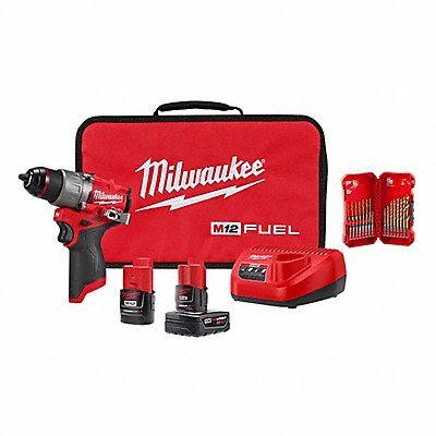 MILWAUKEE 34032248894631 M12 Drill/Driver Kit +Drill Bit Set 23PC