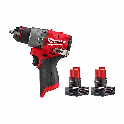 MILWAUKEE 34042048112412 M12 FUEL 1/2 Drill/Driver + Battery 2PK
