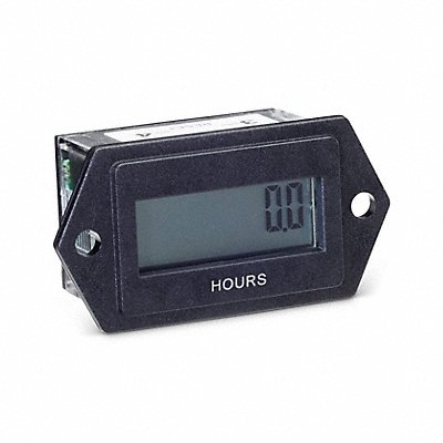 TRUMETER 34100000 LCD Hour Meter 2-Hole 1.10 in Flange