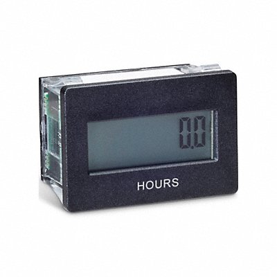TRUMETER 34105000 Hour Meter Snap In Rectangular LCD