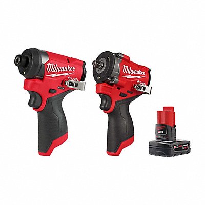 MILWAUKEE 3.45320256220481E+19 M12 FUEL Impact+Stubby 3/8 +6.0 Battery