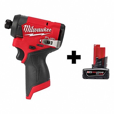 MILWAUKEE 34532000000000 M12 FUEL 1/4 Hex Driver M12 XC4.0 Batt