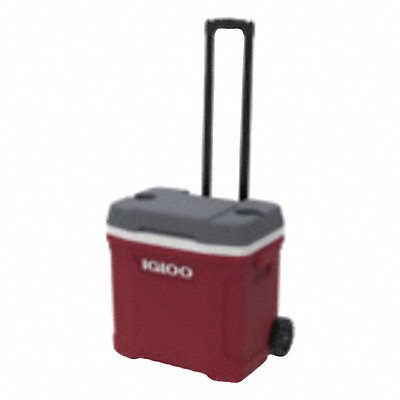 IGLOO 34660 Roller Chest Cooler Red 30 qt