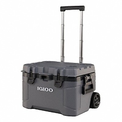 IGLOO 34939 Roller Chest Cooler Gray 52 qt