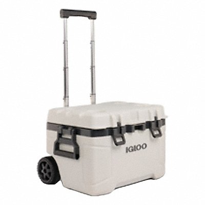 IGLOO 34940 Roller Chest Cooler White 52 qt