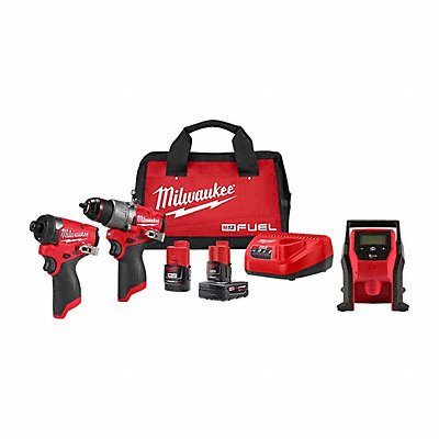 MILWAUKEE 349722247520 M12 FUEL Combo Kit+ M12 Compact Inflator