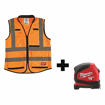MILWAUKEE 4873505148226610 High Visibility Vest S/M Orange/Red