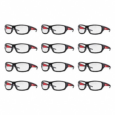 MILWAUKEE 48732021X12 Safety Glasses 12 pk Clear Lens