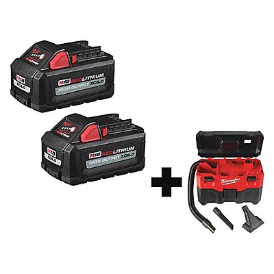 MILWAUKEE 48111900000000 Battery Portable Shop Vacuum Included