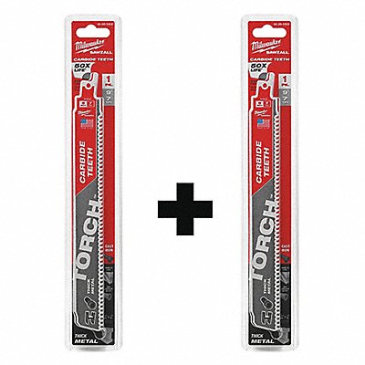 MILWAUKEE 4800520248005200 Reciprocating Saw Blade Set Thick Metal