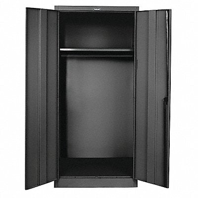 HALLOWELL 845W18ME Storage Cabinet 78 x48 x18 Black 1Shlv