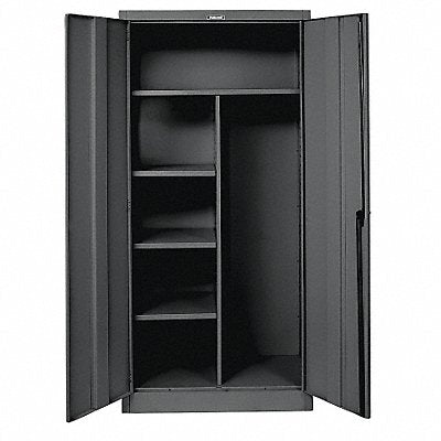 HALLOWELL 865C24AME K4196 Storage Cabinet 78 x48 x24 Black 4Shlv