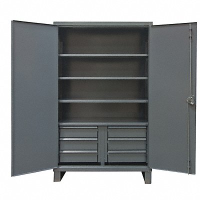 DURHAM MFG HDCD2472786B95 Storage Cabinet Leg Grey 78 x 72 x 24