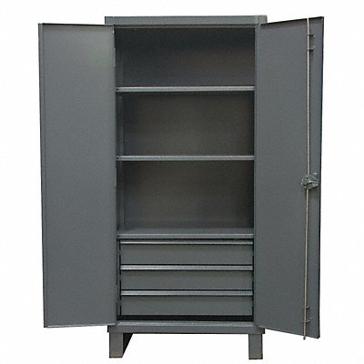 DURHAM MFG HDCD2436783B95 Storage Cabinet Leg Grey 78 x 36 x 24
