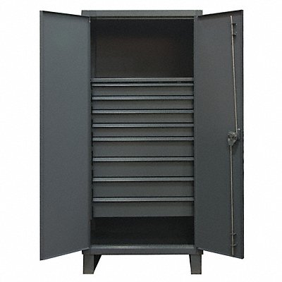 DURHAM MFG HDCD2436788M95 Storage Cabinet Leg Grey 78 x 36 x 24