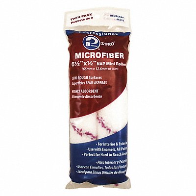 PREMIER 46502 Microfiber Roller 6 1/2 L 1/2 Nap PK2
