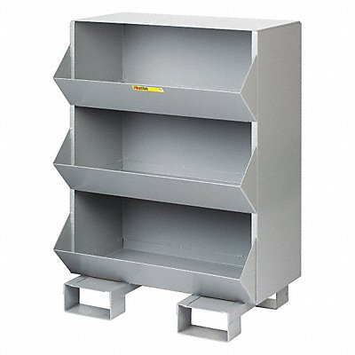 LITTLE GIANT MS11532FP Stationary Storge Bins 2400lb Stl 3 Bins